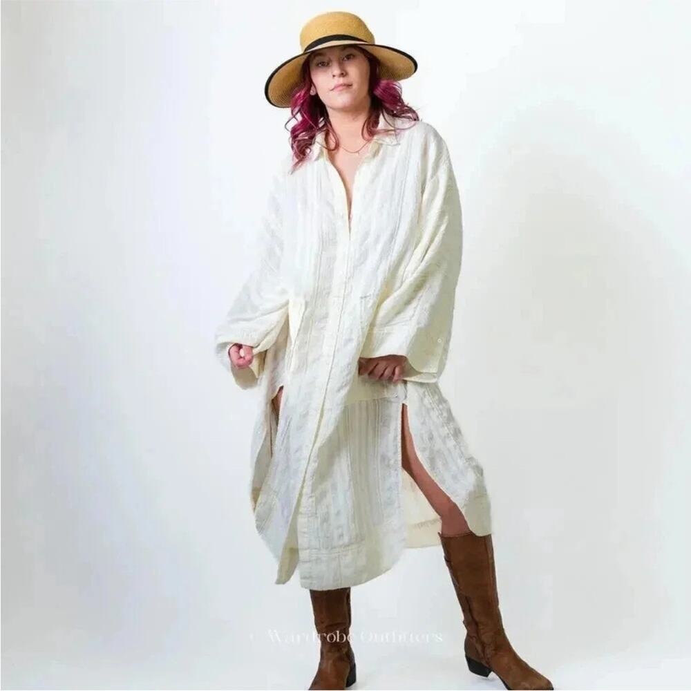 Free People Elegant Cream Women's Dress